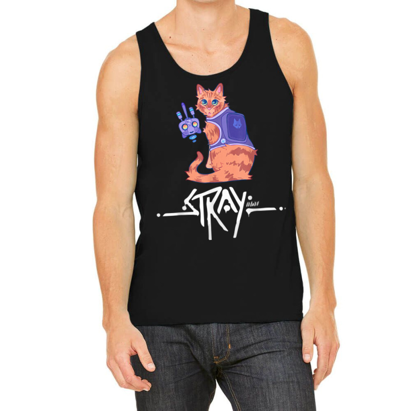 Stray Game Stray Video Game Funny Cat Game Tank Top by cm-arts | Artistshot