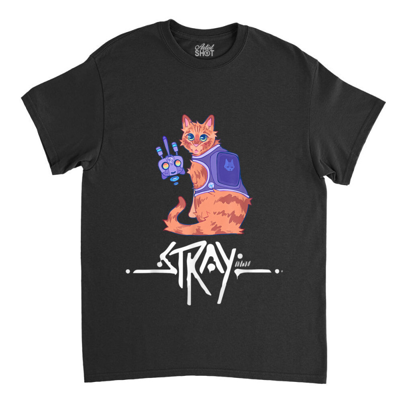 Stray Game Stray Video Game Funny Cat Game Classic T-shirt by cm-arts | Artistshot