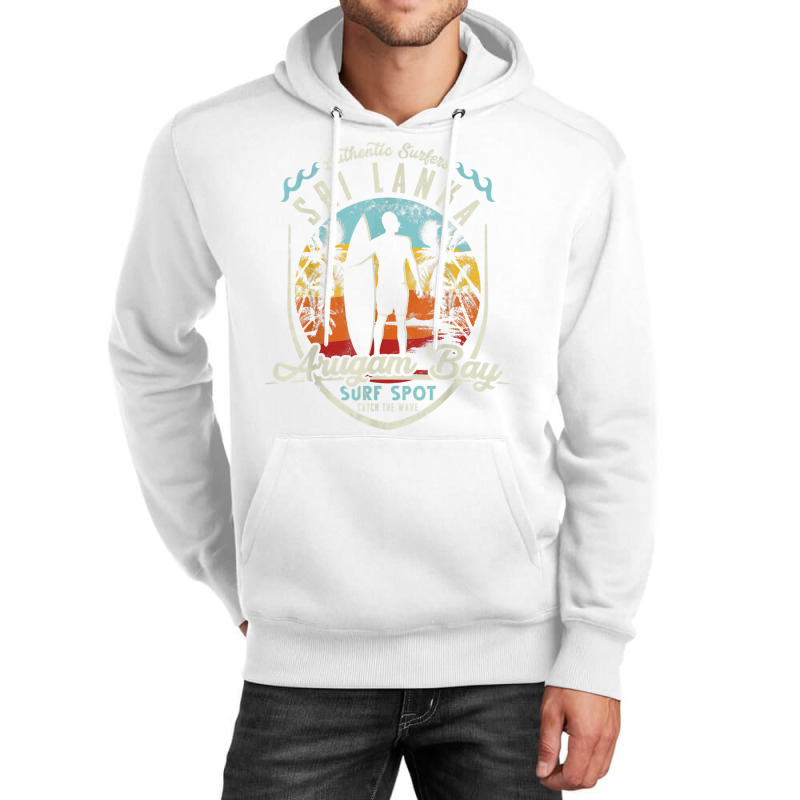 Sri Lanka Surfing Vintage Retro Surfer Arugam Bay Beach T Shirt Unisex Hoodie by cm-arts | Artistshot