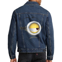 Despicable Me Minions Stuart Frown Face Graphic T Shirt Men Denim Jacket | Artistshot