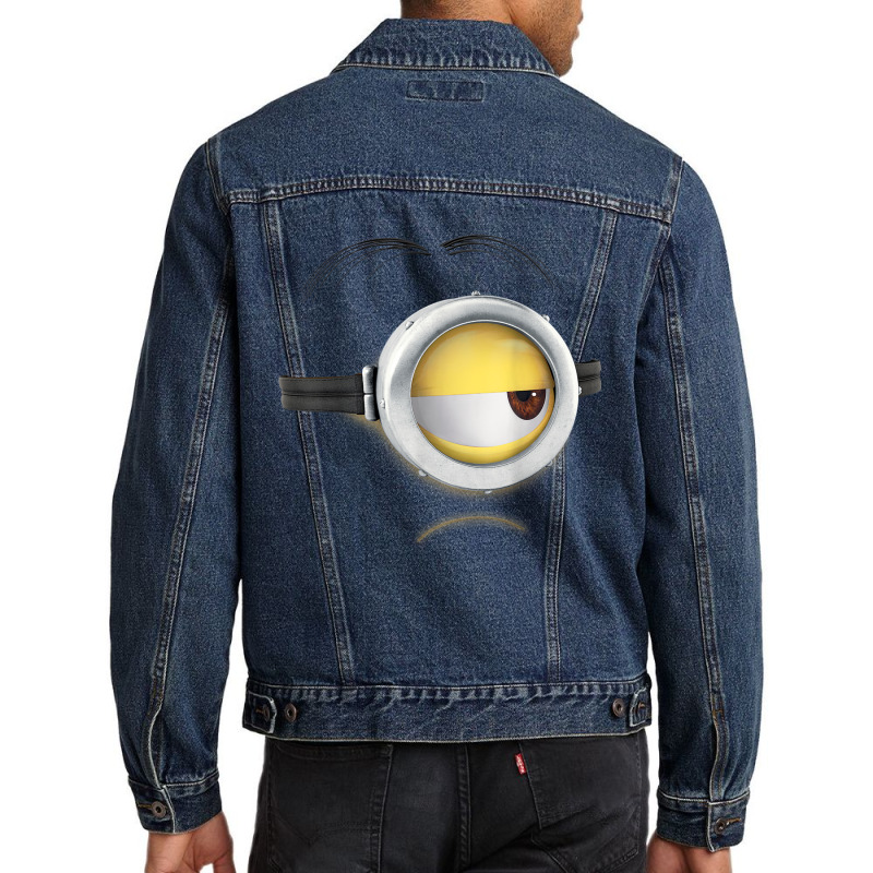 Despicable Me Minions Stuart Frown Face Graphic T Shirt Men Denim Jacket by cm-arts | Artistshot