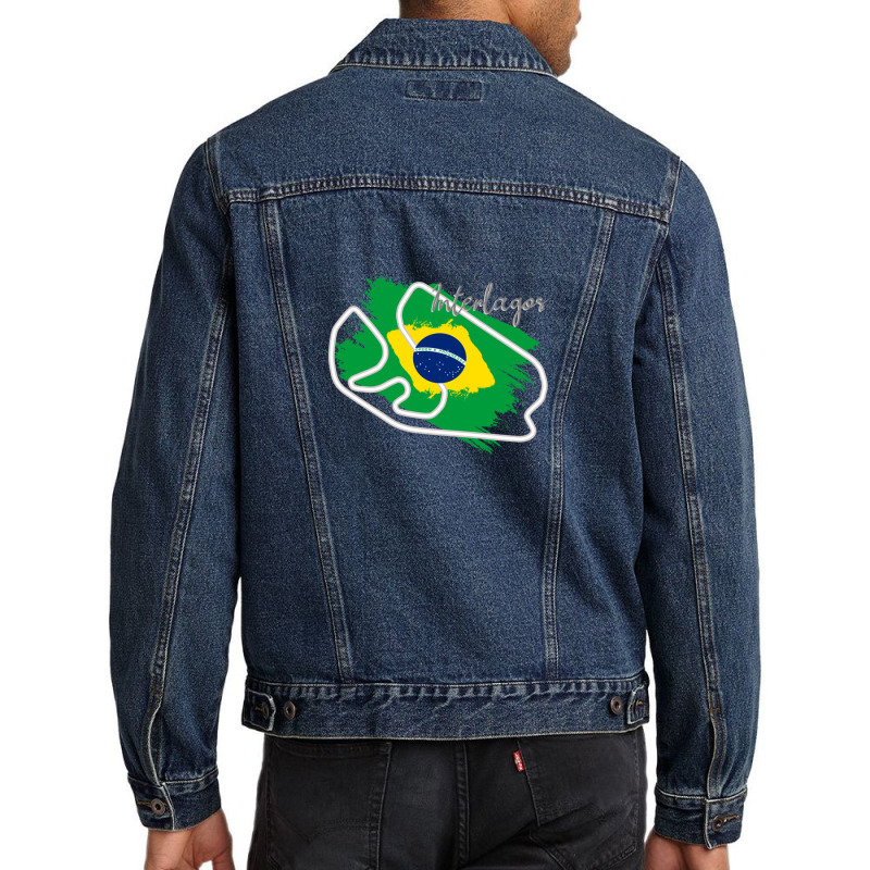 Interlagos Circuit Men Denim Jacket by DawnBee | Artistshot