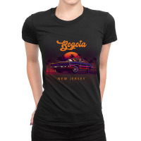 Bogota New Jersey Retro Vintage 80s 90s Muscle Cars Retrowave Aestheti Ladies Fitted T-shirt | Artistshot