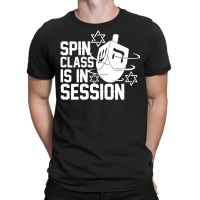 Womens Spin Class Is In Session Dreidel Funny Hanukkah Jewish Gift Vne T-shirt | Artistshot