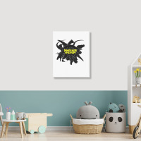 Dinosaur Pile-up Portrait Canvas Print | Artistshot