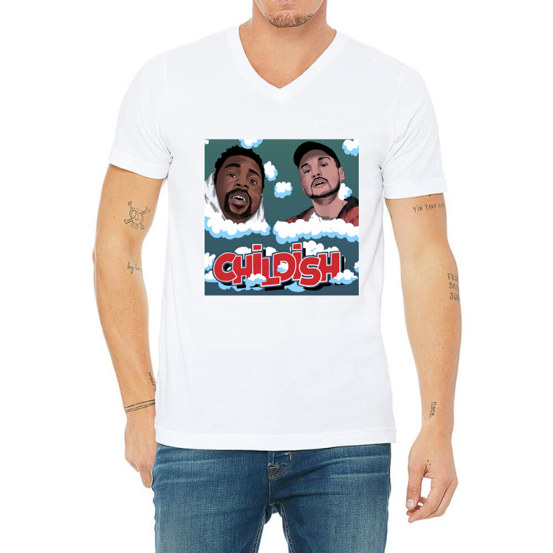 Childish Tgfbro V-Neck Tee by cm-arts | Artistshot