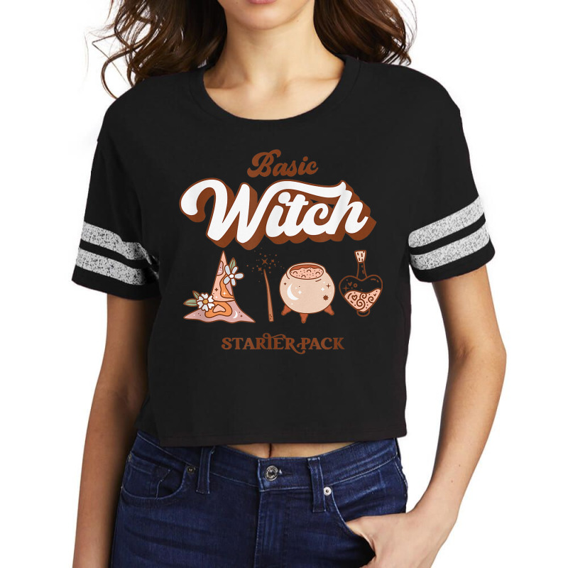 Basic Witch Starter Pack   Cute Halloween Scorecard Crop Tee by Outpost | Artistshot