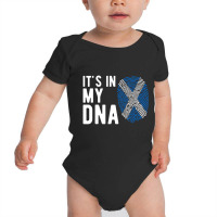 It's In My Dna Scotland Flag Scottish Baby Bodysuit | Artistshot