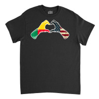 Benin American Usa Flag   Usa Beninese Heart Classic T-shirt | Artistshot