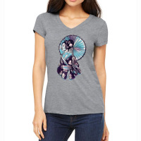 Geisha Watercolor Tokyo Parasol Tank Top Women's V-neck T-shirt | Artistshot