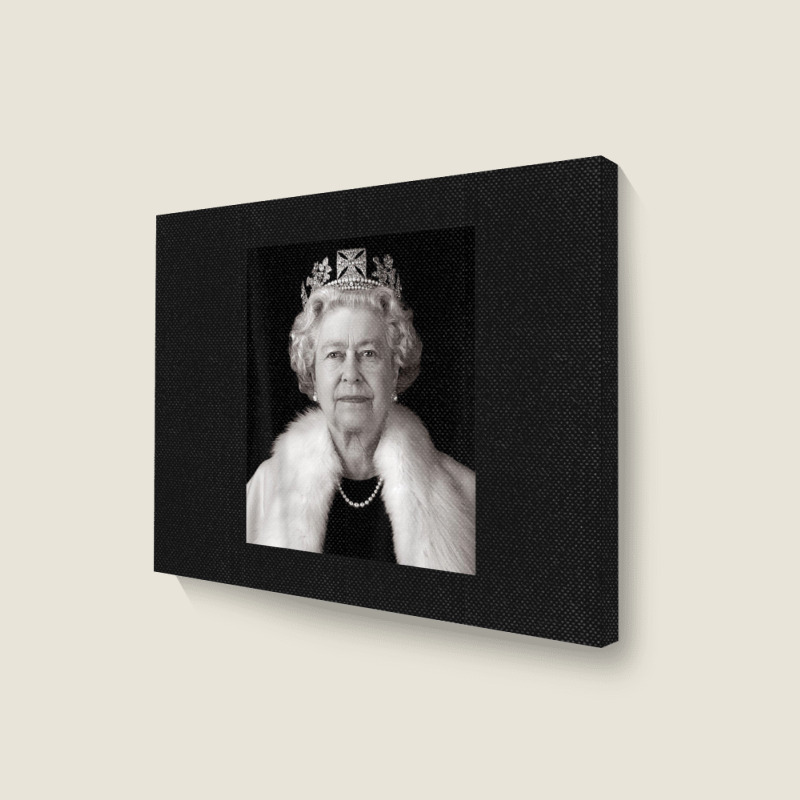 La Reine Elizabeth Ii  (2) Landscape Canvas Print | Artistshot