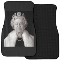 La Reine Elizabeth Ii  (2) Front Car Mat | Artistshot