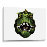 Music Vintage Retro T-rex Head Metal Print Horizontal | Artistshot