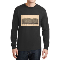 Vintage Pictorial Map Of Bristol Ct (1889) Long Sleeve Shirts | Artistshot