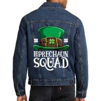 Leprechaun Squad St Patricks Day Boys Kids Men Costume Gifts Men Denim Jacket | Artistshot