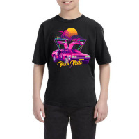 Beach Please Futuristic Car Retro Sunset Synthwave Youth Tee | Artistshot