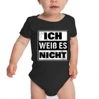 German I Don't Know Germany Language Quote Flag Baby Bodysuit | Artistshot