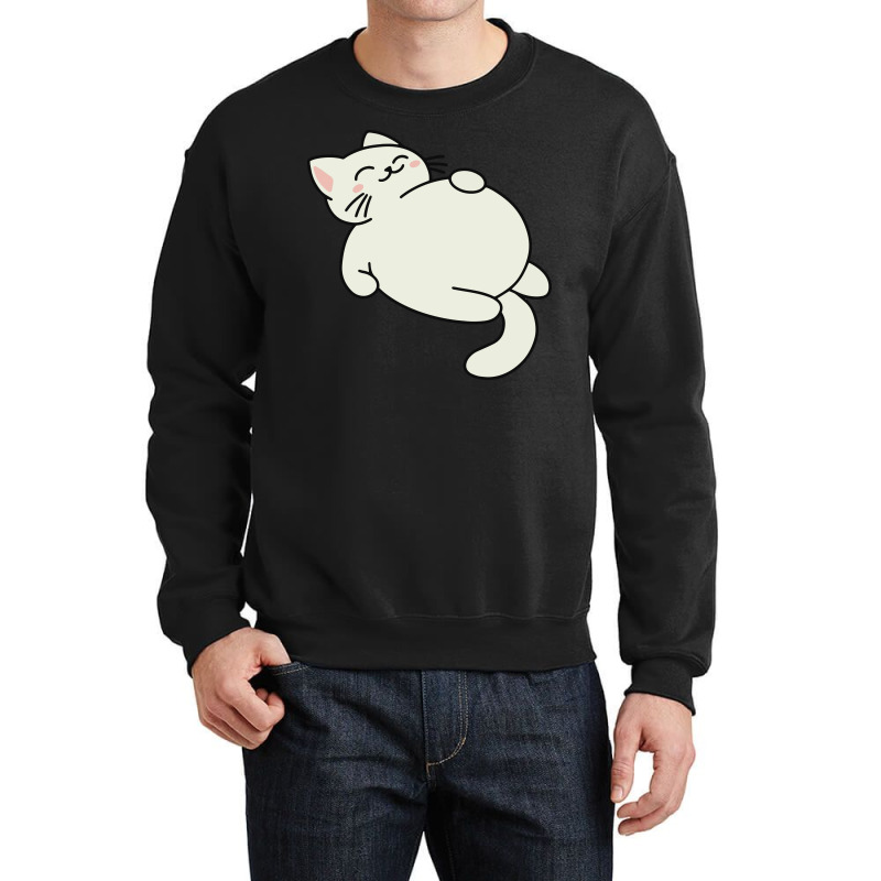 Full Cat Sleeping Crewneck Sweatshirt by Morspective | Artistshot