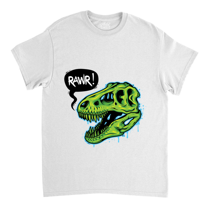 Spooky T-rex Skull Classic T-shirt | Artistshot