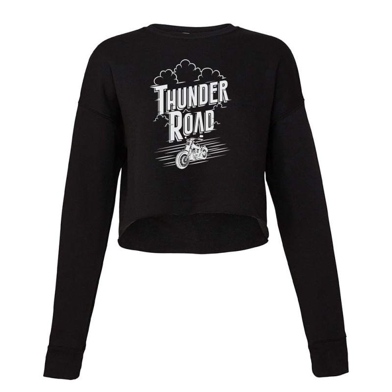 Thunder Road Dark Version Cropped Sweater by JosephVanlandingham | Artistshot