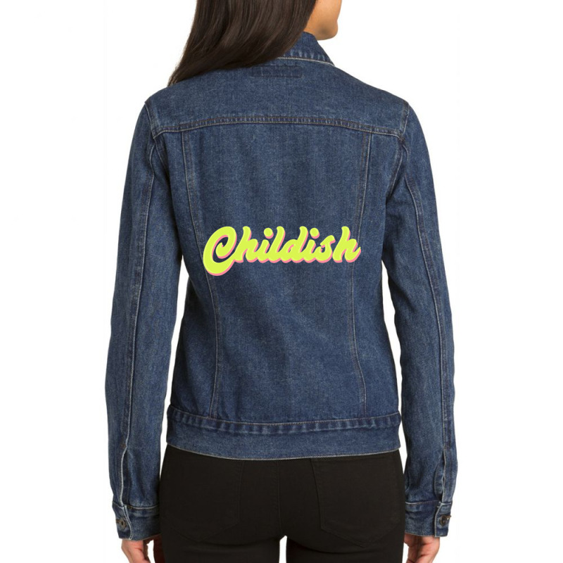 Tgfbro  Childish (green And Black) Ladies Denim Jacket by cm-arts | Artistshot