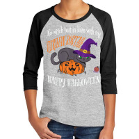 Kurilian Bobtail   Cat Lover Not A Witch Funny Halloween T Shirt Youth 3/4 Sleeve | Artistshot