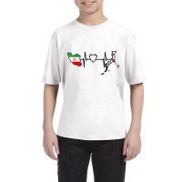 Iran Japan Flag Iranian Japanese Heartbeat T Shirt Youth Tee | Artistshot