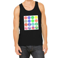 Set Of Colorful Round Symbols Isolated On White Background Tank Top | Artistshot