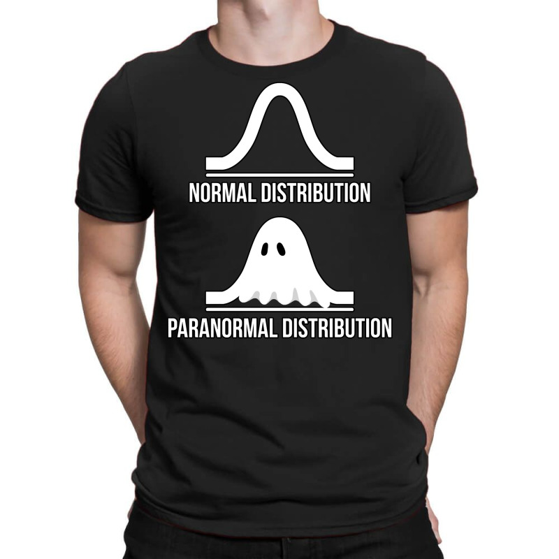 Halloween   Normal Distribution Paranormal Funny Math Long Sleeve T Sh T-shirt | Artistshot