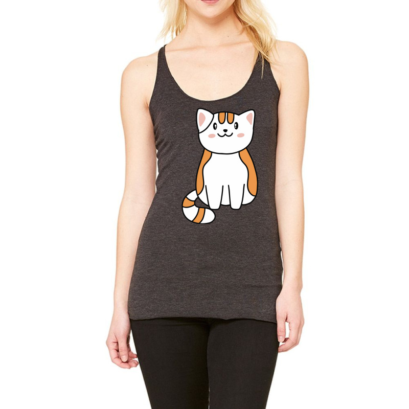 Sitting Cute Cat Racerback Tank by Morspective | Artistshot