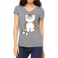 Sitting Cute Cat Women's V-neck T-shirt | Artistshot