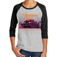 Bozeman Montana Retro Vintage 80s 90s Muscle Cars Retrowave Aesthetic Youth 3/4 Sleeve | Artistshot