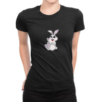 Eating Rabbit Cartoon Animals Causes Pandemics Centaurworld T-shirts C Ladies Fitted T-shirt | Artistshot