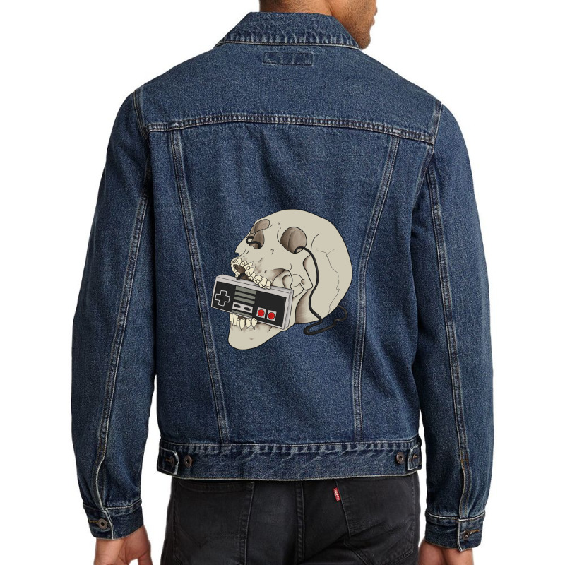 Game Over 1985 Men Denim Jacket by DebbieElliott | Artistshot