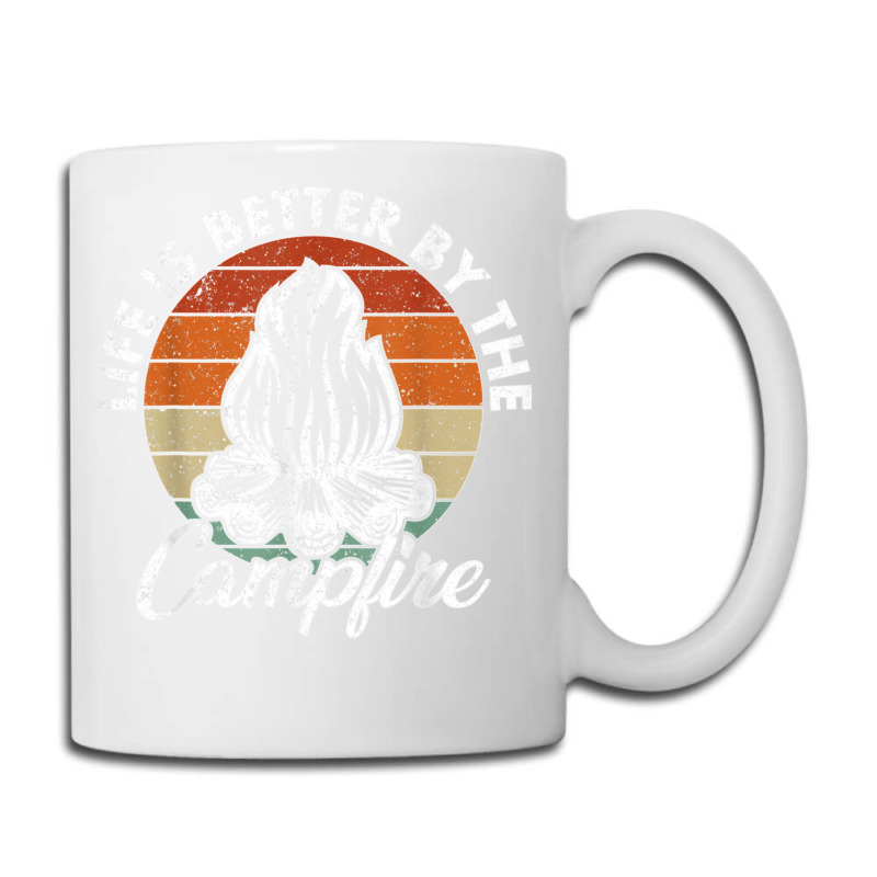 Life Is Better By The Campfire Vintage Retro Camping Coffee Mug | Artistshot