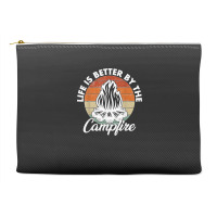 Life Is Better By The Campfire Vintage Retro Camping Accessory Pouches | Artistshot