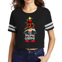 The Mama Gnome Light Matching Family Group Christmas Pajama Scorecard Crop Tee | Artistshot