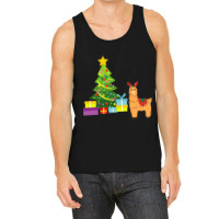 Fa La La La Llama Christmas Lights Snowflakes, Tank Top | Artistshot