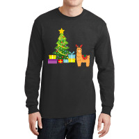 Fa La La La Llama Christmas Lights Snowflakes, Long Sleeve Shirts | Artistshot