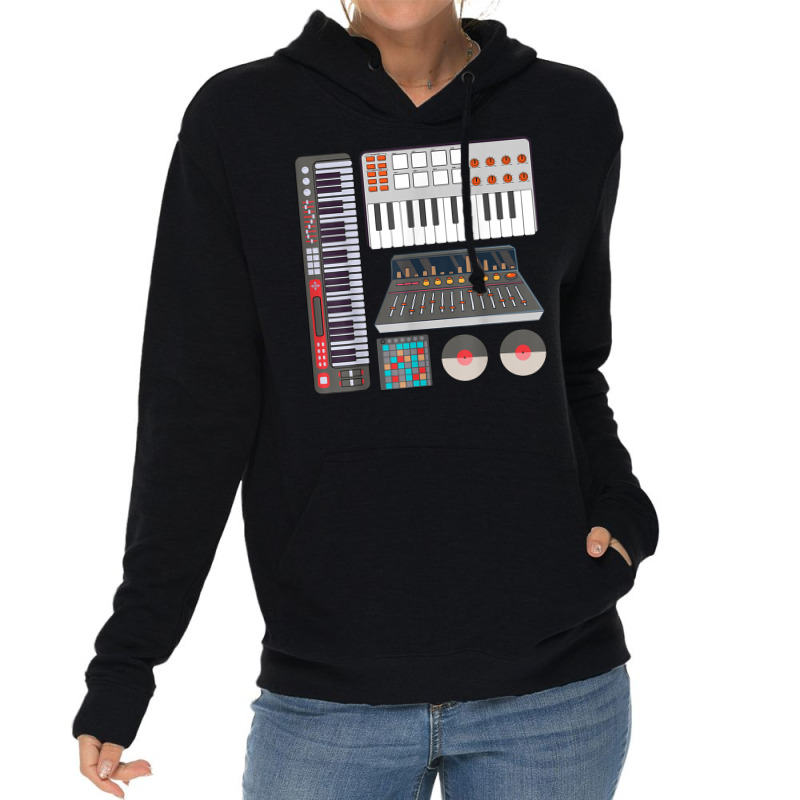 Music Producer Composer Record Electronic Music Synthesizer Lightweight Hoodie | Artistshot