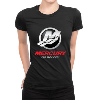 Mercury Marine Outboard Boat Ladies Fitted T-shirt | Artistshot