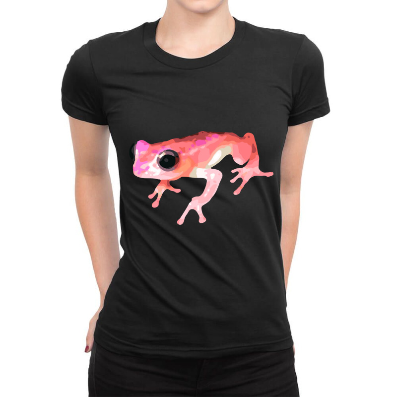 Cute Frog Ladies Fitted T-Shirt by macklinsampson | Artistshot