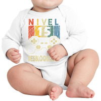 Nivel 15 Desbloqueado Gamer 15 Años T Shirt Long Sleeve Baby Bodysuit | Artistshot