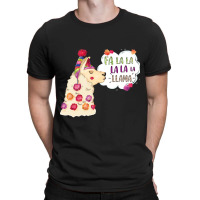 Fa La La La Llama Christmas Santa T-shirt | Artistshot