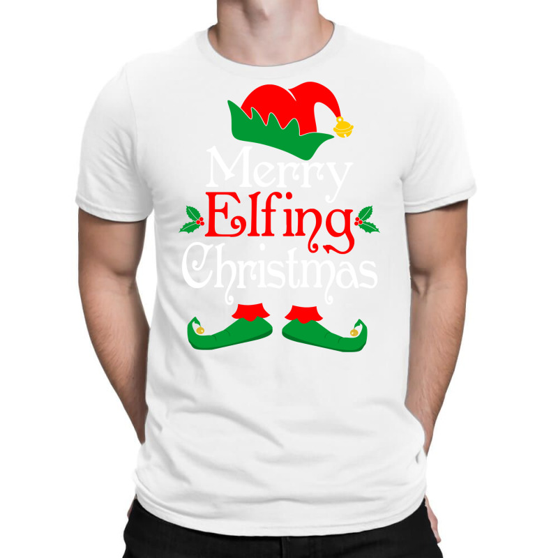 Merry Elfing Christmas Elves Gifts Funny Elf Xmas Long Sleeve T Shirt T-shirt | Artistshot