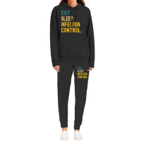 Vintage Retro Sunset Eat Sleep Infection Control T Shirt Hoodie & Jogger Set | Artistshot