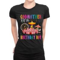 Godmother Of Birthday Boy Ringmaster Circus Birthday Party T Shirt Ladies Fitted T-shirt | Artistshot