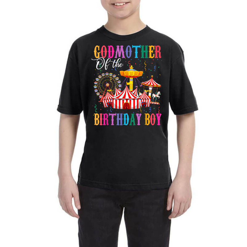 Godmother Of Birthday Boy Ringmaster Circus Birthday Party T Shirt Youth Tee by cm-arts | Artistshot