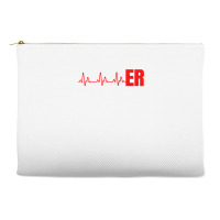 Emergency Medicine Emergency Room Nurse Er Heartbeat T Shirt Accessory Pouches | Artistshot