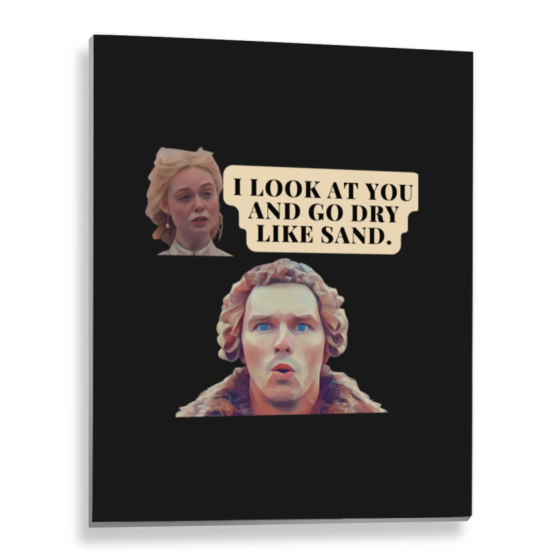 The Great Hulu, I Look At You And I Go Dry Like Sand Metal Print Vertical | Artistshot